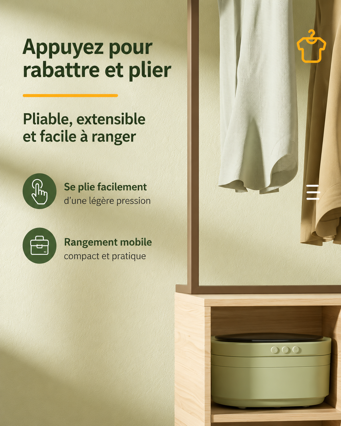 Mini Machine à Laver Pliable 6.5L