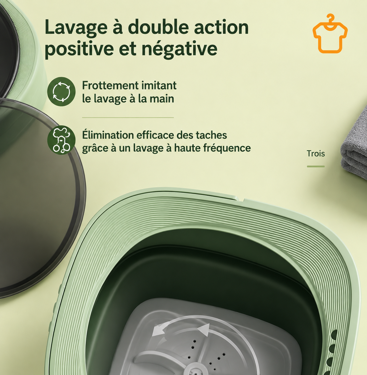 Mini Machine à Laver Pliable 6.5L