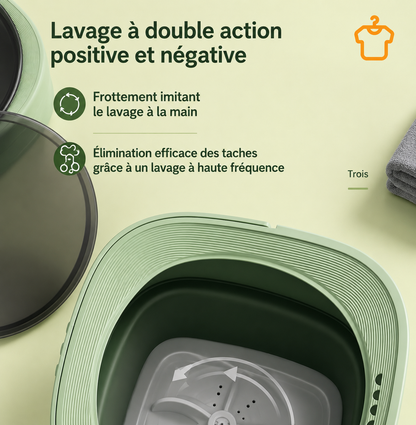 Mini Machine à Laver Pliable 6.5L