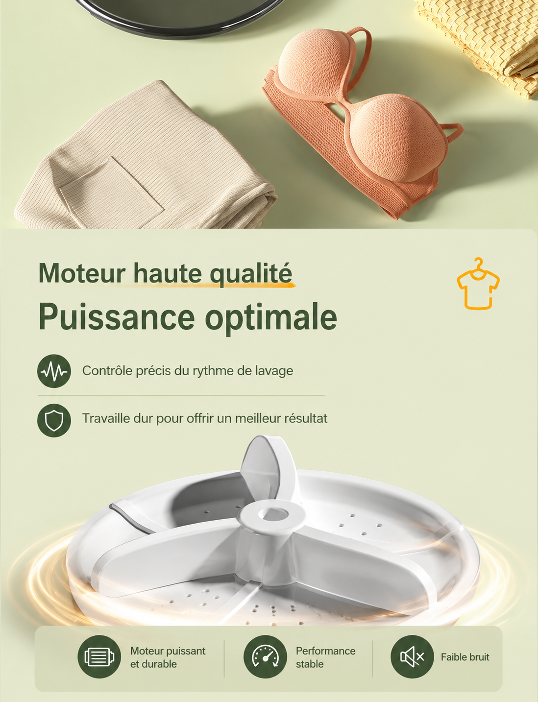 Mini Machine à Laver Pliable 6.5L